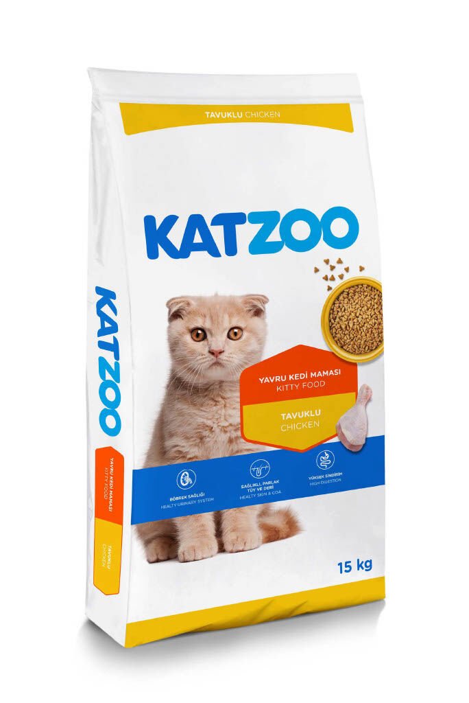 Katzoo Tavuklu Yavru Kedi Maması 15kg