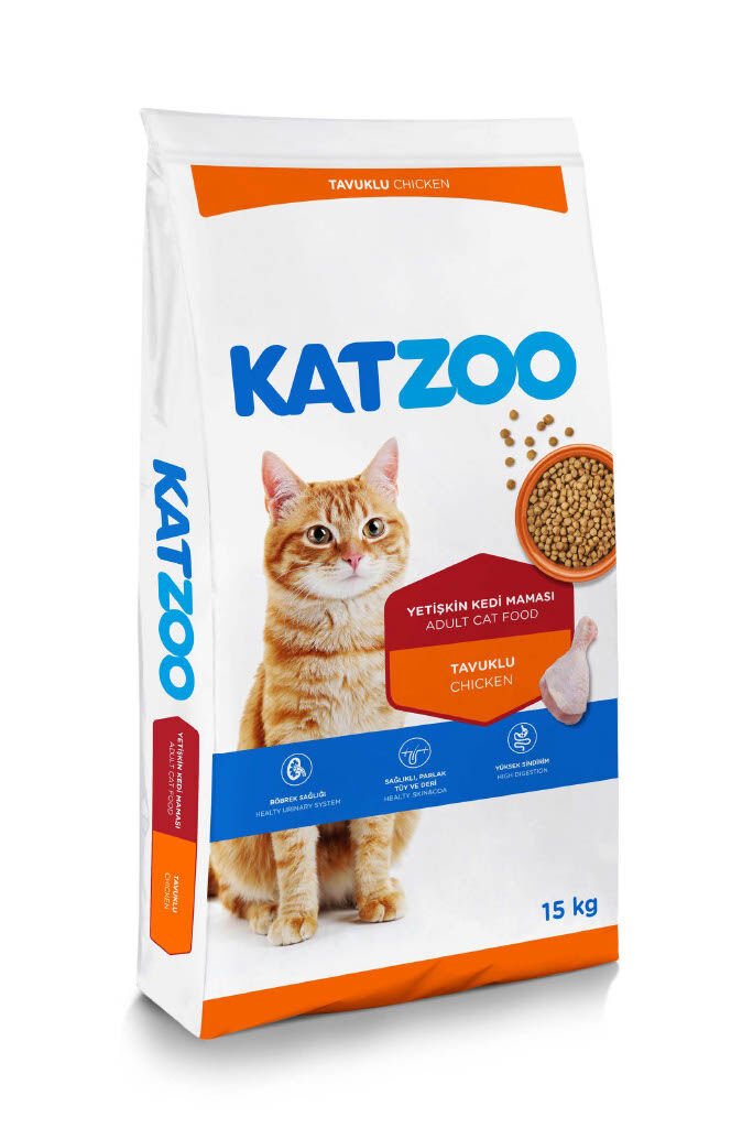 Katzoo Tavuklu Yetişkin Kedi Maması 15kg