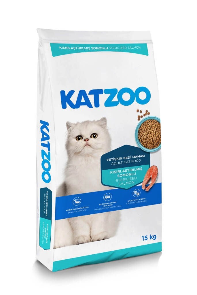 Katzoo Kısırlaştırılmış Somunlu Yetişkin Kedi Maması 15kg