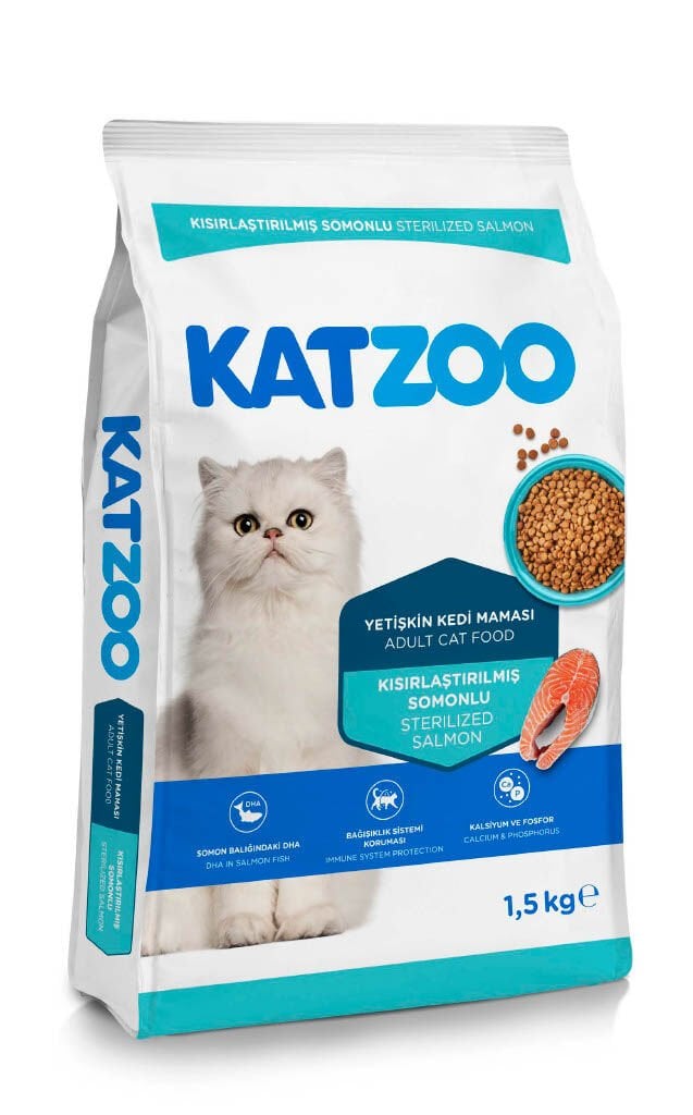 Katzoo Kısırlaştırılmış Somunlu Yetişkin Kedi Maması 1,5kg